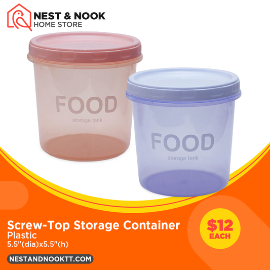 Screw-Top Storage Container