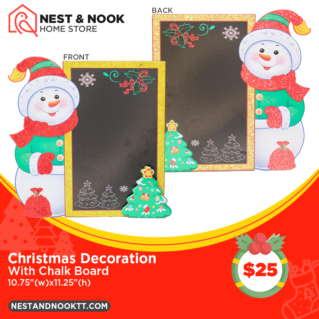 Christmas Decoration with Chalk Board