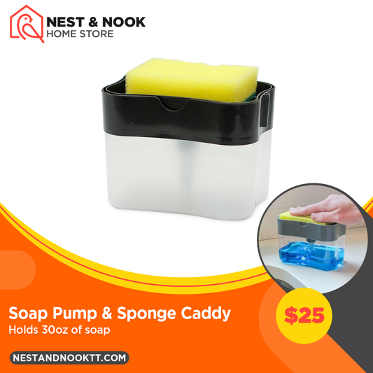 Soap Pump & Sponge Caddy