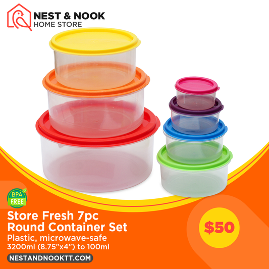 Store Fresh 7pc Round Container Set