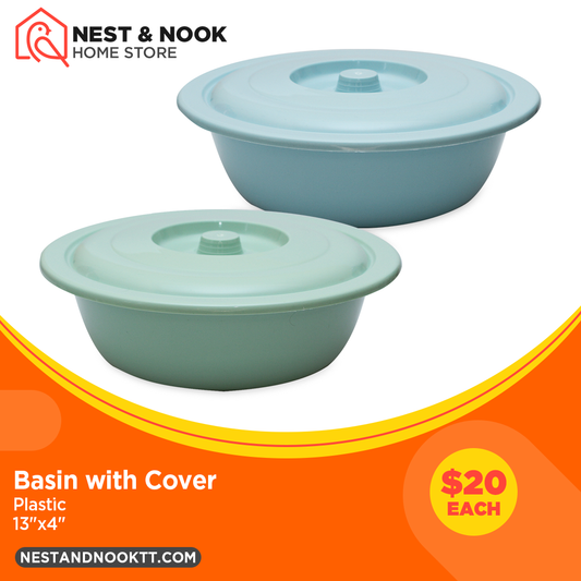 13" Basin with Cover