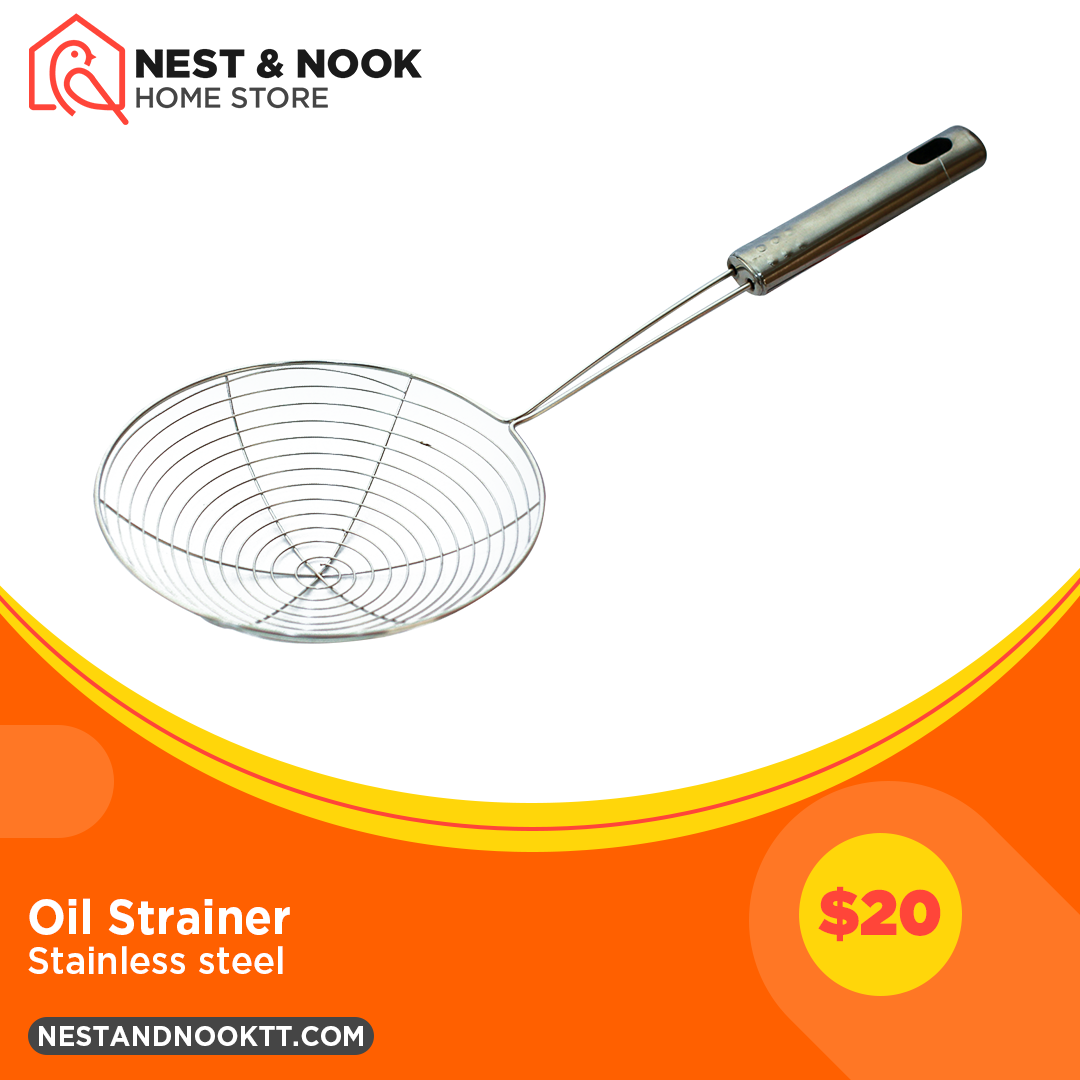 Stainless Steel Oil Strainer – Nest & Nook Home Store